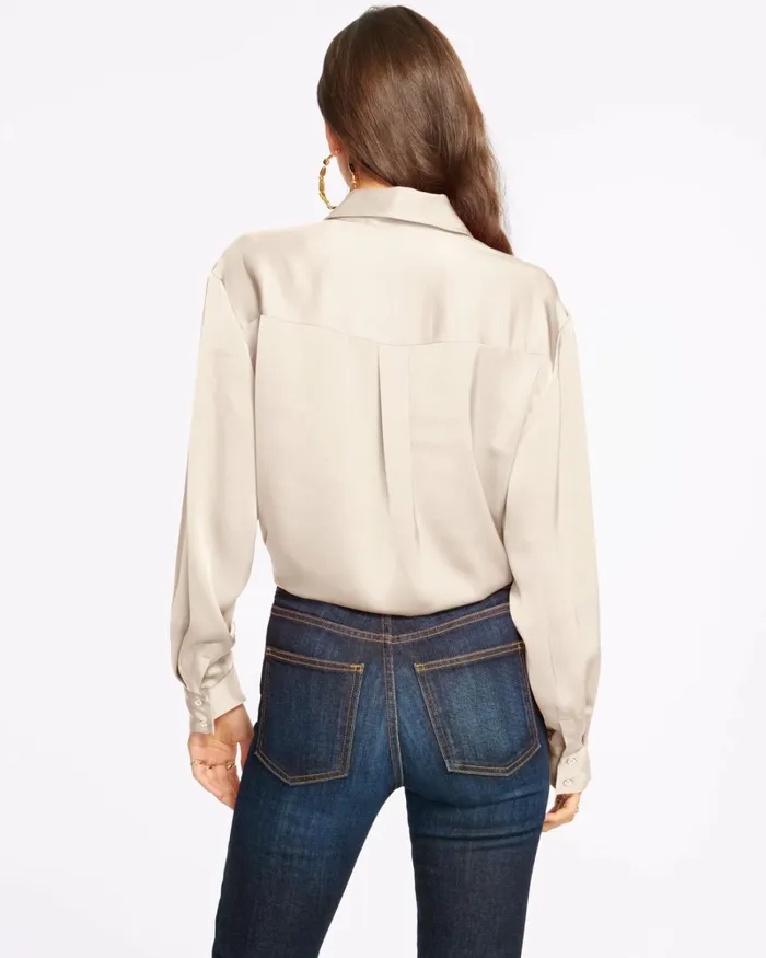 Women Kolby Button Up Blouse Navy Ramy Brook Tops Women Kolby Button Up Blouse Navy Ramy Brook Tops