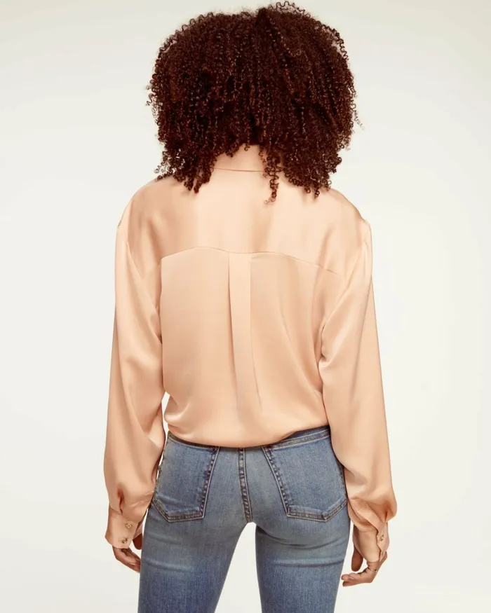 Women Kolby Button Up Blouse Navy Ramy Brook Tops Women Kolby Button Up Blouse Navy Ramy Brook Tops