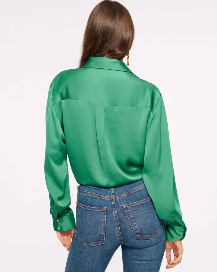 Women Kolby Button Up Blouse Navy Ramy Brook Tops Women Kolby Button Up Blouse Navy Ramy Brook Tops