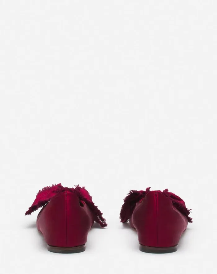 Women Lanvin Ballerinas Ballerina Flat With A Satin Bow Redwood Women Lanvin Ballerinas Ballerina Flat With A Satin Bow Redwood