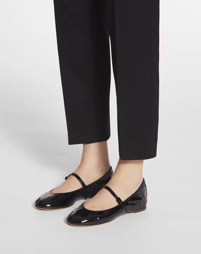 Women Lanvin Ballerinas Mary Jane In Glossy Leather Black Women Lanvin Ballerinas Mary Jane In Glossy Leather Black