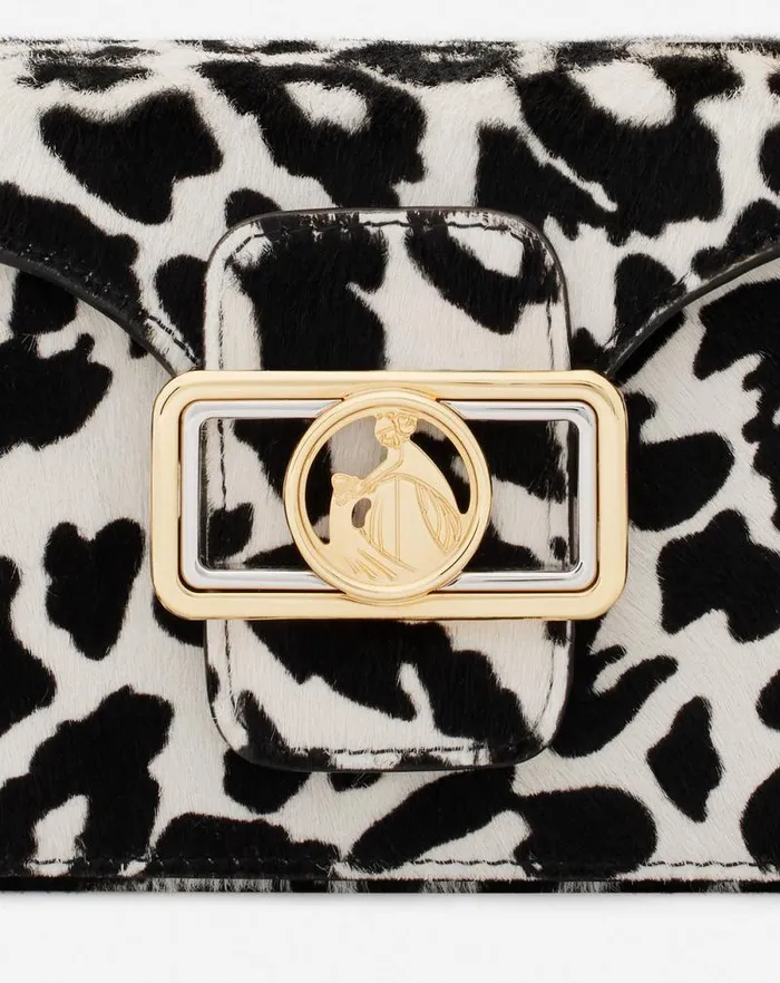 Women Lanvin Crossbody Bags and Shoulder Bags Nano Pencil Cat Bag In Ponyeffect Leather Blackwhite Women Lanvin Crossbody Bags and Shoulder Bags Nano Pencil Cat Bag In Ponyeffect Leather Blackwhite