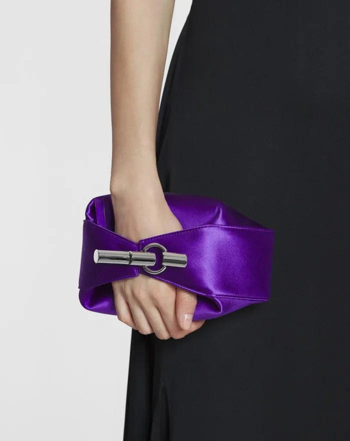 Women Lanvin Mini Bags and Clutches Haute Squence Satin Clutch Bag Anemone Women Lanvin Mini Bags and Clutches Haute Squence Satin Clutch Bag Anemone