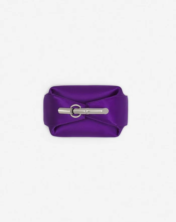 Women Lanvin Mini Bags and Clutches Haute Squence Satin Clutch Bag Anemone Women Lanvin Mini Bags and Clutches Haute Squence Satin Clutch Bag Anemone