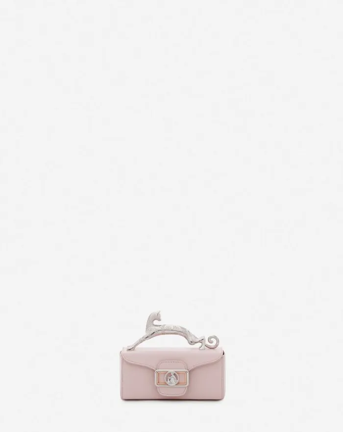 Women Lanvin Mini Bags and Clutches Leather Micro Pencil Cat Bag Ros