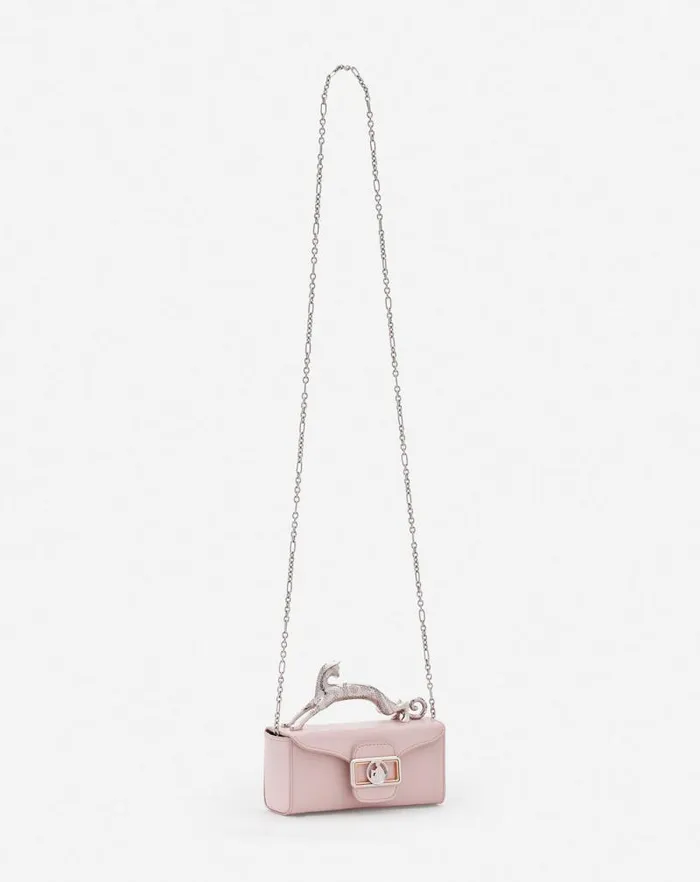Women Lanvin Mini Bags and Clutches Leather Micro Pencil Cat Bag Ros Women Lanvin Mini Bags and Clutches Leather Micro Pencil Cat Bag Ros