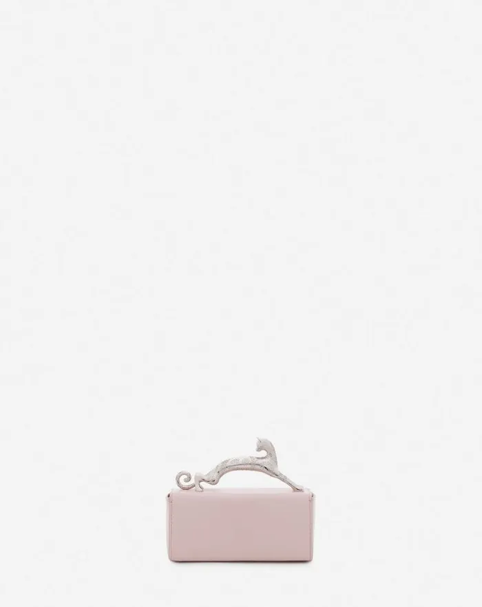 Women Lanvin Mini Bags and Clutches Leather Micro Pencil Cat Bag Ros Women Lanvin Mini Bags and Clutches Leather Micro Pencil Cat Bag Ros