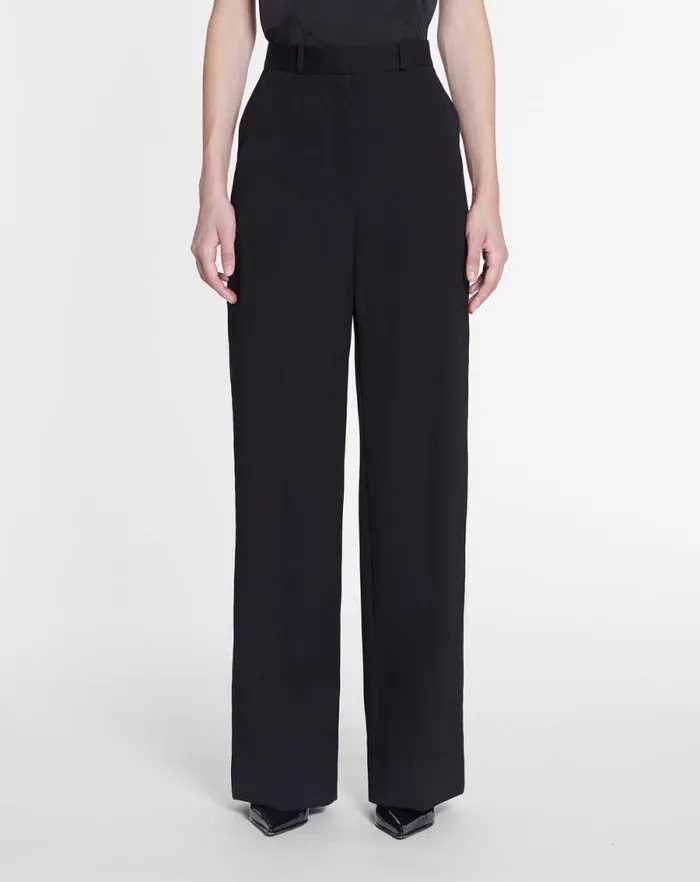 Women Lanvin Pants Wide Leg Pants Black Women Lanvin Pants Wide Leg Pants Black