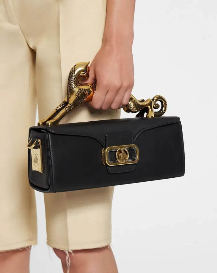 Women Lanvin Pencil Pencil Cat Bag In Box Calf Black Women Lanvin Pencil Pencil Cat Bag In Box Calf Black