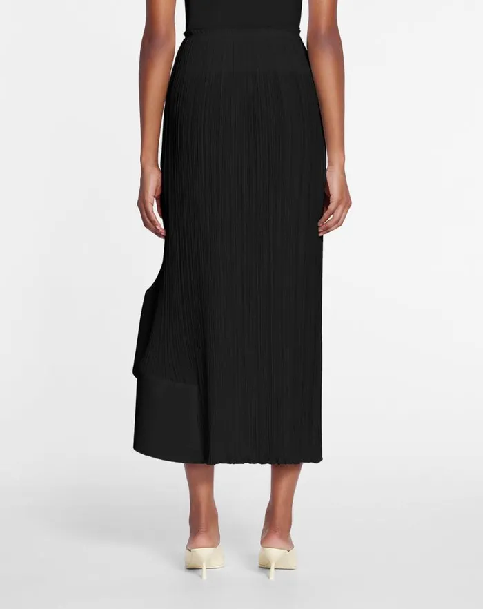 Women Lanvin Skirts and Shorts Pleated Midi Skirt Black Women Lanvin Skirts and Shorts Pleated Midi Skirt Black