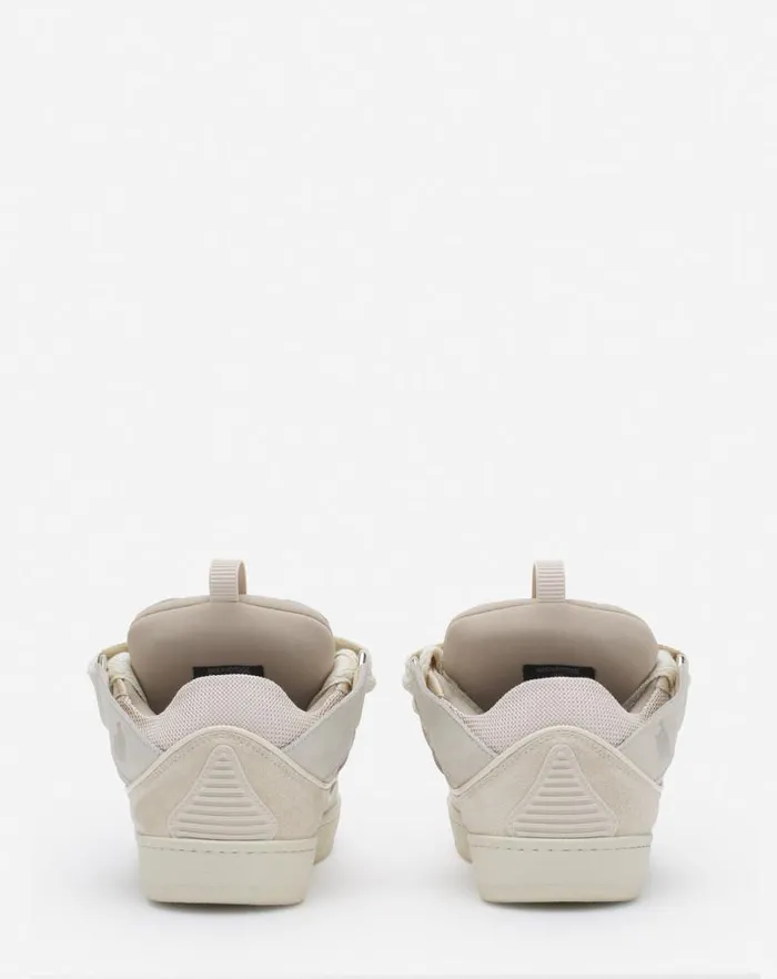 Women Lanvin Sneakers Leather Curb Sneakers Peach Women Lanvin Sneakers Leather Curb Sneakers Peach