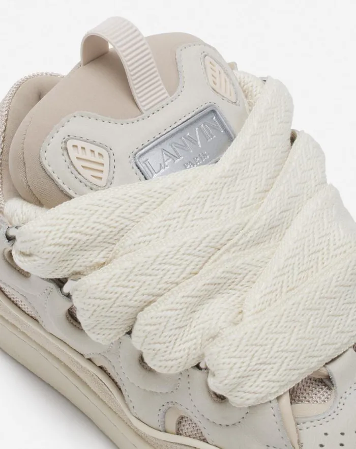 Women Lanvin Sneakers Leather Curb Sneakers Peach Women Lanvin Sneakers Leather Curb Sneakers Peach
