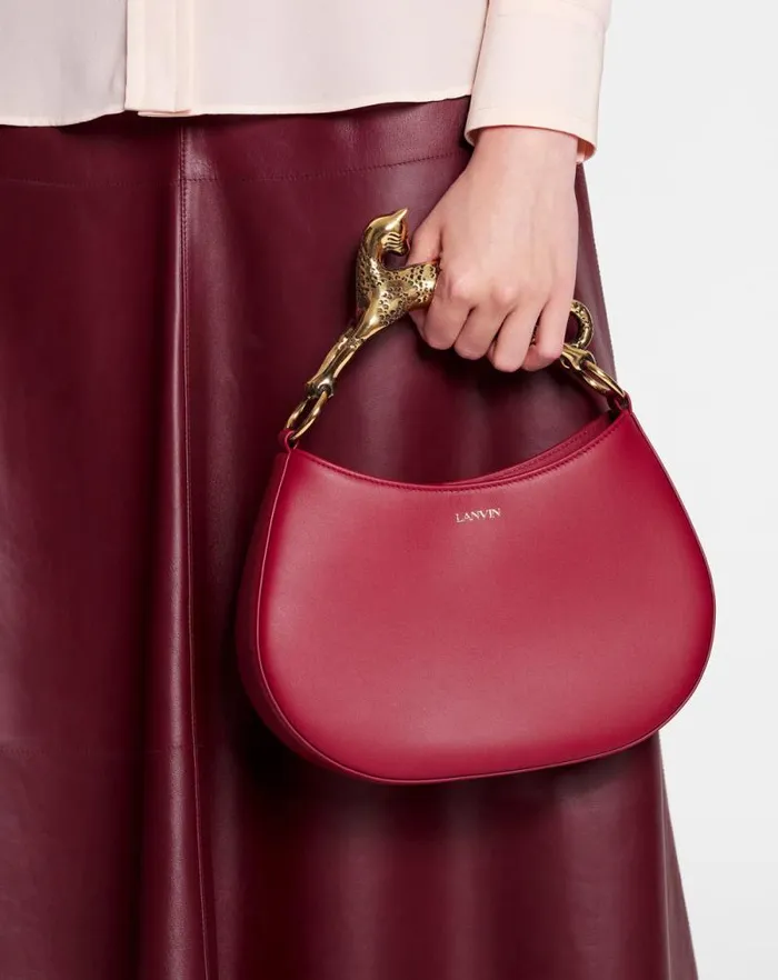 Women Lanvin Tote Bags and Top Handle Bags Hobo Cat Leather Bag Burgundy Women Lanvin Tote Bags and Top Handle Bags Hobo Cat Leather Bag Burgundy