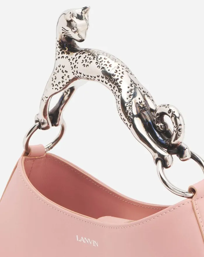Women Lanvin Tote Bags and Top Handle Bags Hobo Cat Leather Bag Pale Abricot Women Lanvin Tote Bags and Top Handle Bags Hobo Cat Leather Bag Pale Abricot