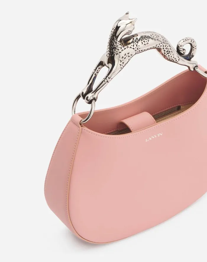 Women Lanvin Tote Bags and Top Handle Bags Hobo Cat Leather Bag Pale Abricot Women Lanvin Tote Bags and Top Handle Bags Hobo Cat Leather Bag Pale Abricot