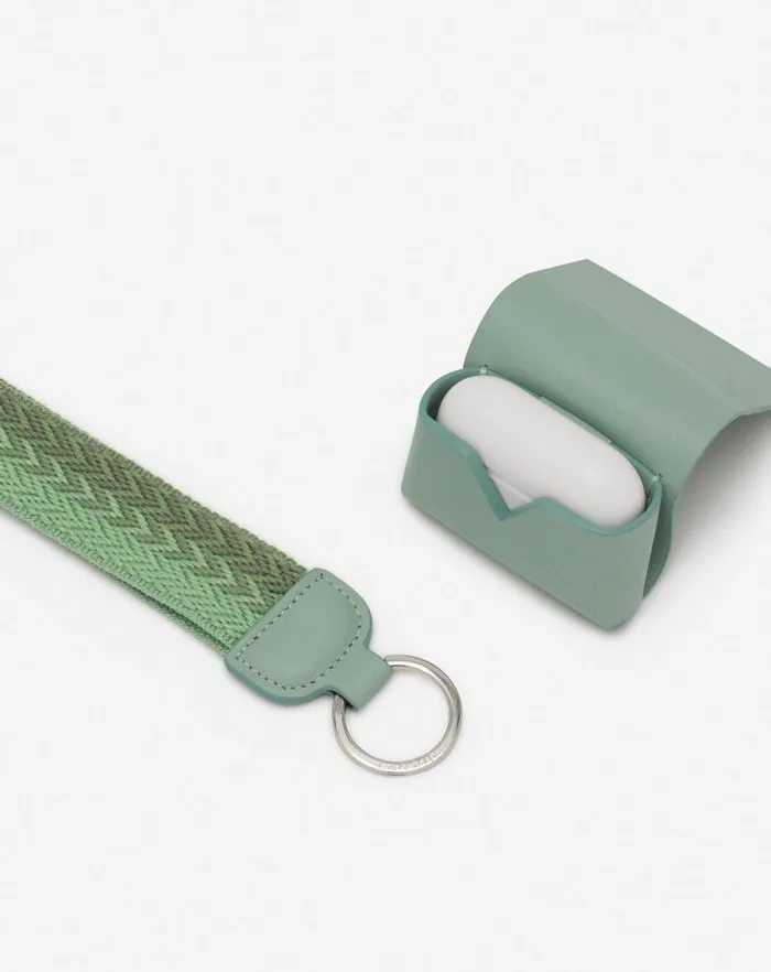 Women Lanvin Wallets and Small Leather Goods Lanvin Signature Leather Case For Airpods Pro Vert De Gris Women Lanvin Wallets and Small Leather Goods Lanvin Signature Leather Case For Airpods Pro Vert De Gris
