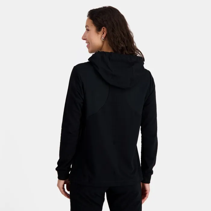 Women Le Coq Sportif Sweatshirts And Hoodies Training Performance Hoodie Black