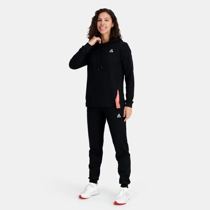 Women Le Coq Sportif Sweatshirts And Hoodies Training Performance Hoodie Black