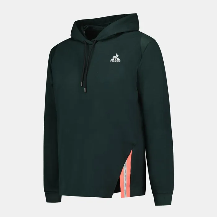 Women Le Coq Sportif Sweatshirts And Hoodies Training Performance Hoodie Scarab Women Le Coq Sportif Sweatshirts And Hoodies Training Performance Hoodie Scarab