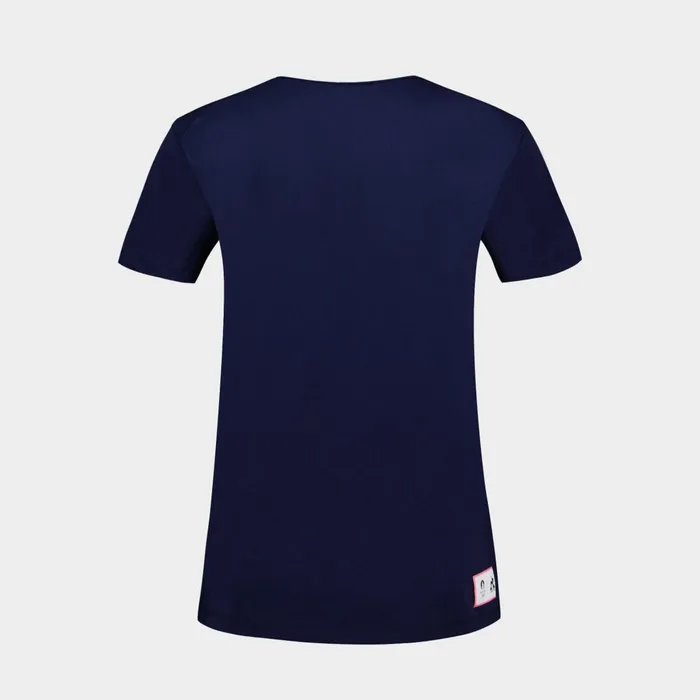 Women Le Coq Sportif Tshirts Polos Shirts And Tops Paris 2024 TShirt Bleu Nuit