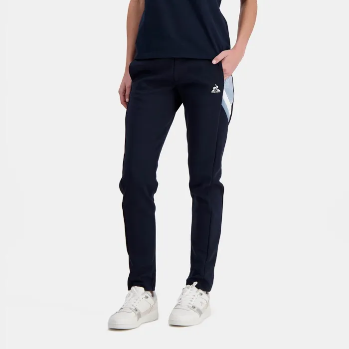 Women Le Coq Sportif Trousers Joggers And Shorts Hritage Pantalon Slim Sky Captain Femme