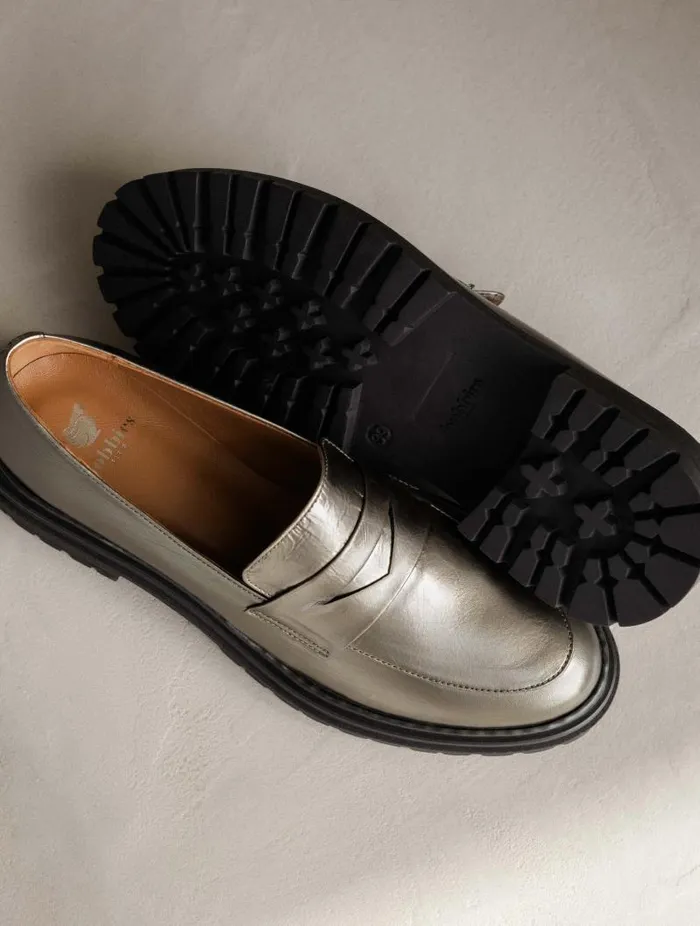 Women Loafers and Derbies Bobbies Amalia Cosmic Silver Women Loafers and Derbies Bobbies Amalia Cosmic Silver