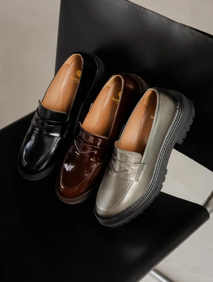 Women Loafers and Derbies Bobbies Amalia Cosmic Silver Women Loafers and Derbies Bobbies Amalia Cosmic Silver