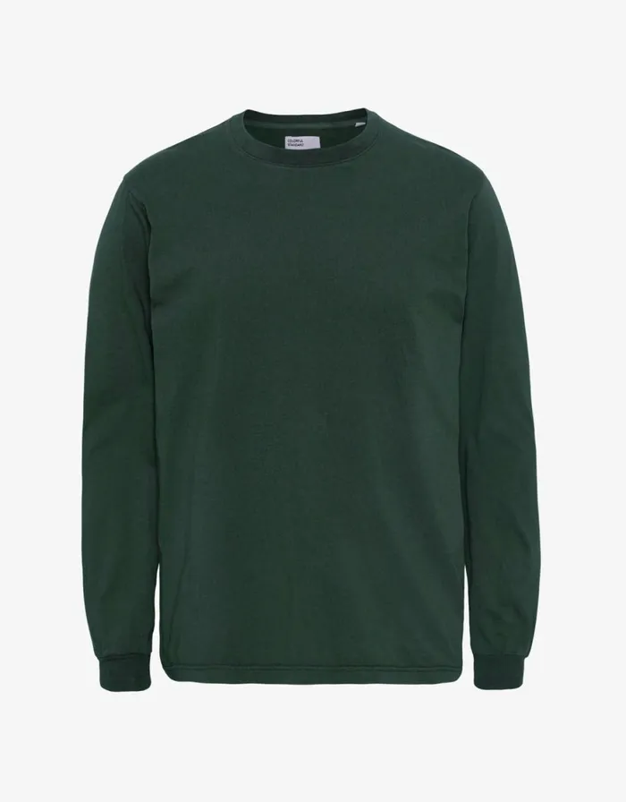 Women Long Sleeve Tops Colorful Standard Oversized Organic LS TShirt Hunter Green Women Long Sleeve Tops Colorful Standard Oversized Organic LS TShirt Hunter Green