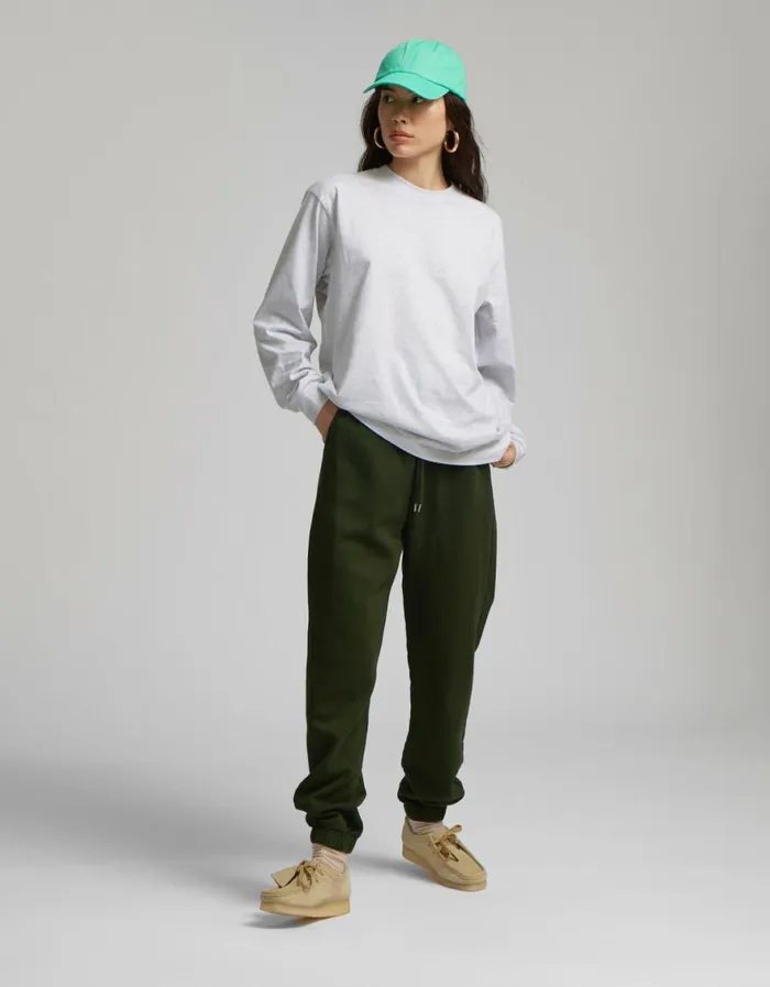 Women Long Sleeve Tops Colorful Standard Oversized Organic LS TShirt Hunter Green