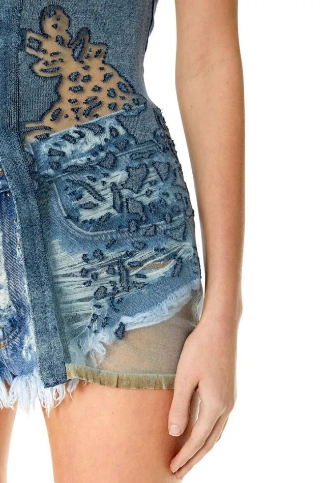 Women MAndia Blue Diesel Knitwear Women MAndia Blue Diesel Knitwear