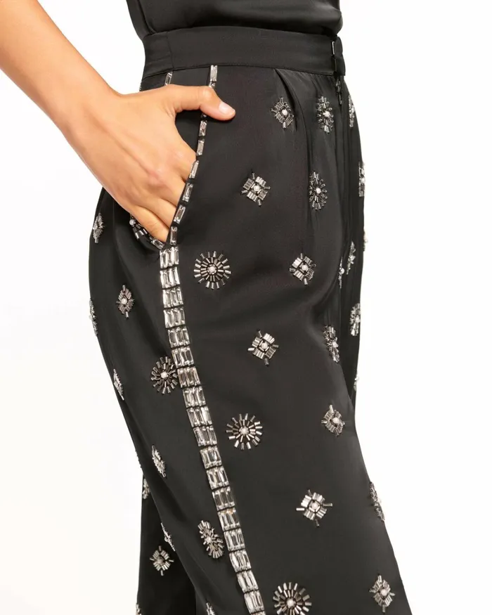Women Makayla Embellished Pant Black Ramy Brook Pants Women Makayla Embellished Pant Black Ramy Brook Pants