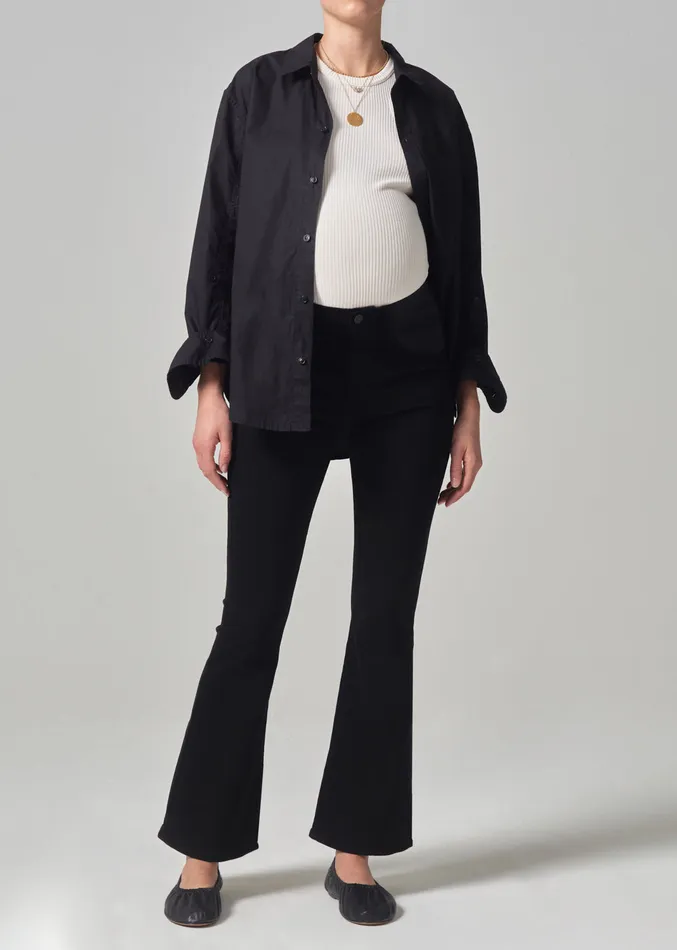 Women Maternity Citizens Of Humanity Maternity Lilah High Rise Bootcut 30034 In Plush Black