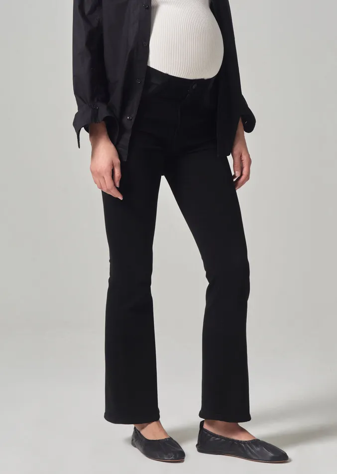 Women Maternity Citizens Of Humanity Maternity Lilah High Rise Bootcut 30034 In Plush Black