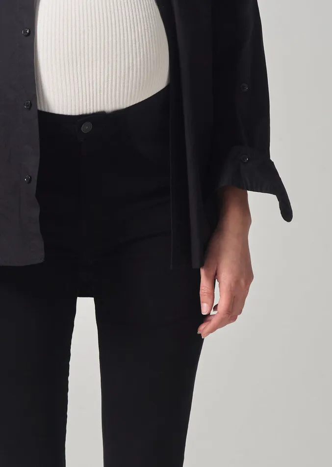 Women Maternity Citizens Of Humanity Maternity Lilah High Rise Bootcut 30034 In Plush Black
