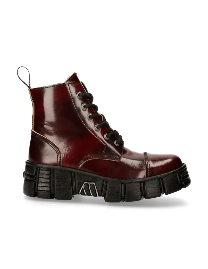 WomenMen Ankle Boot Tower With Laces MWall005nS1 New Rock Boots WomenMen Ankle Boot Tower With Laces MWall005nS1 New Rock Boots