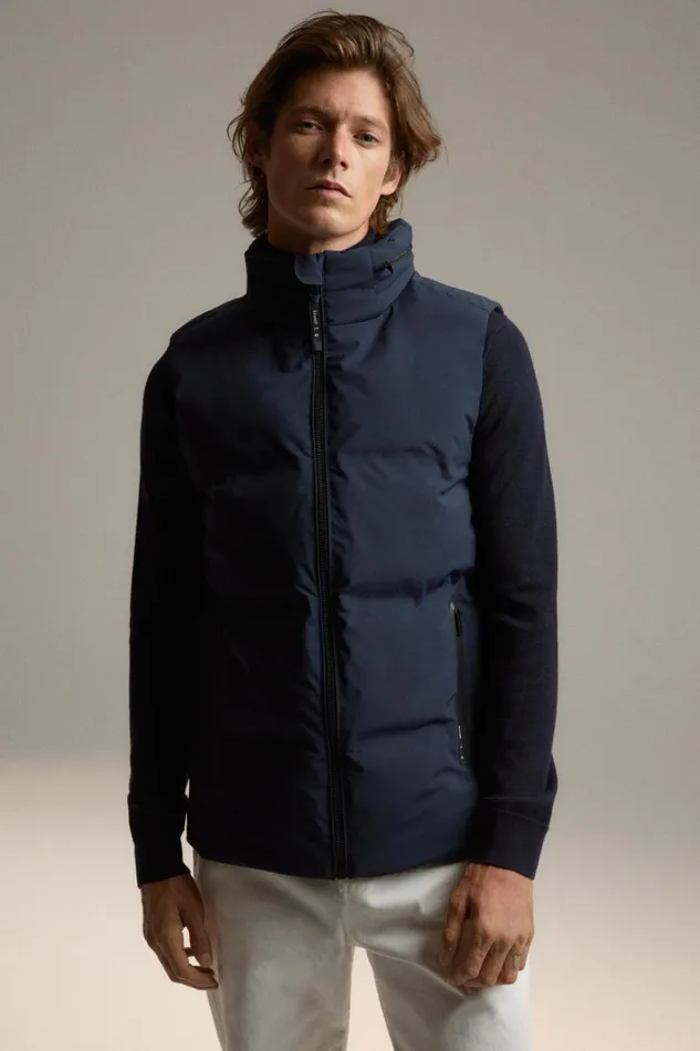WomenMen Blue Mauna Vest Ecoalf Onepointzero