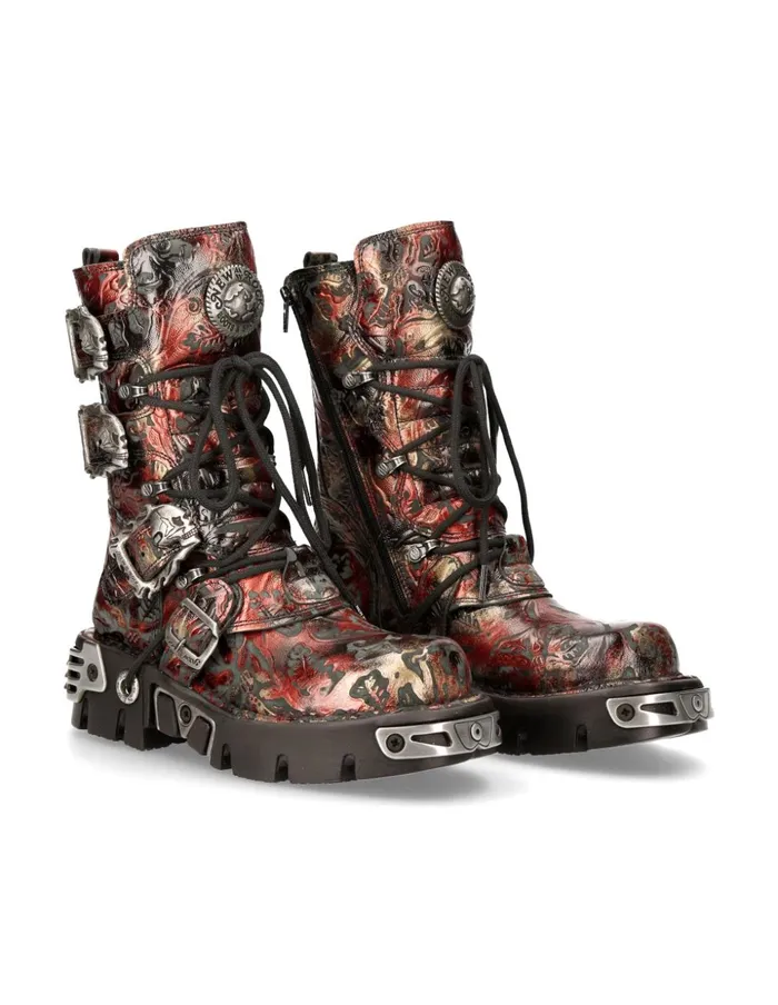 WomenMen Boot Metallic M391S26 New Rock Boots