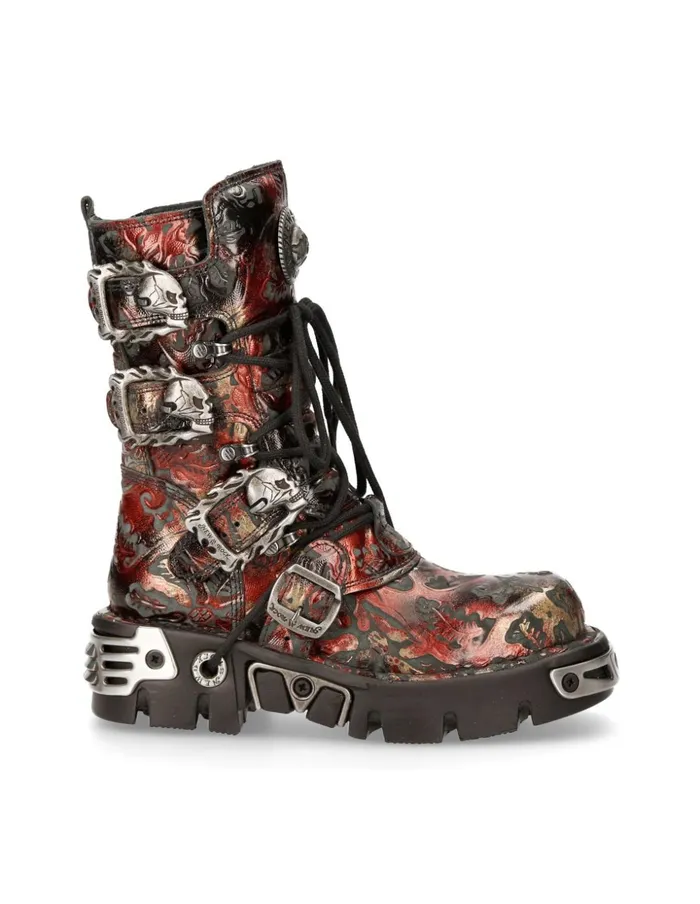 WomenMen Boot Metallic M391S26 New Rock Boots WomenMen Boot Metallic M391S26 New Rock Boots