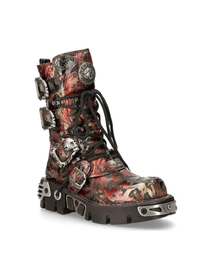 WomenMen Boot Metallic M391S26 New Rock Boots WomenMen Boot Metallic M391S26 New Rock Boots