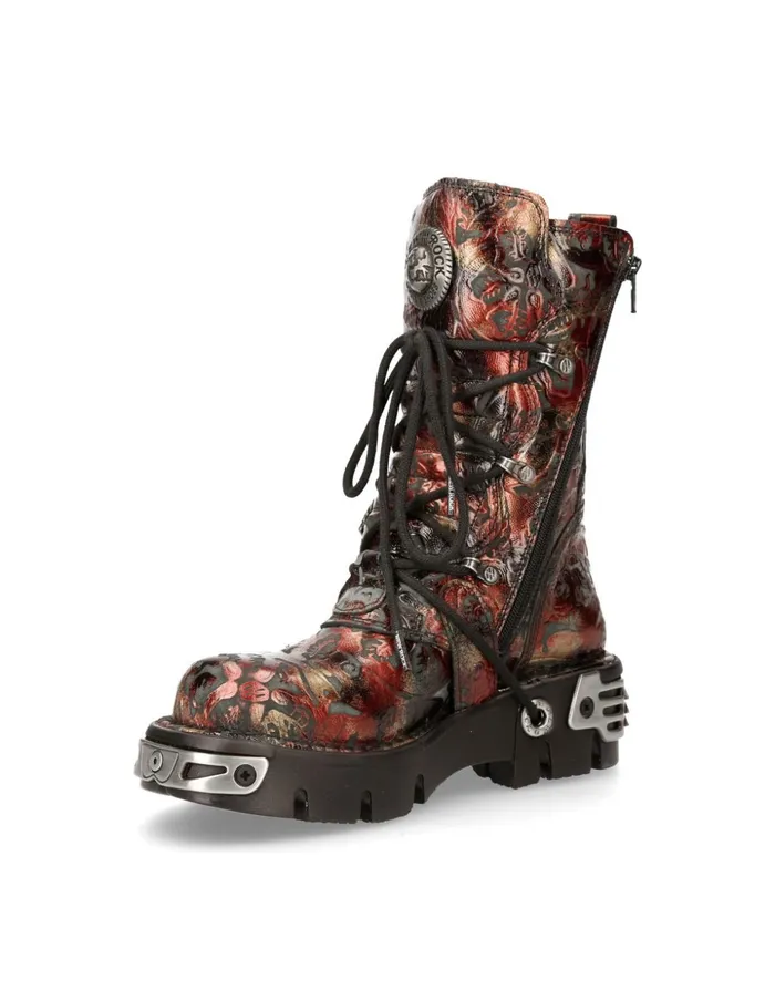 WomenMen Boot Metallic M391S26 New Rock Boots WomenMen Boot Metallic M391S26 New Rock Boots