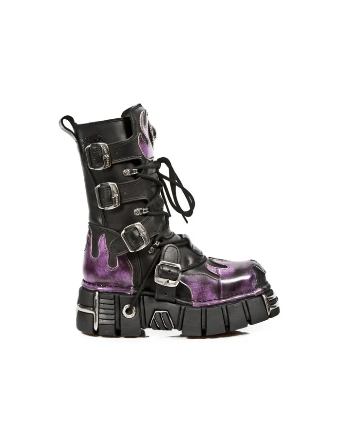 WomenMen Boot Metallic M591C1 New Rock Boots