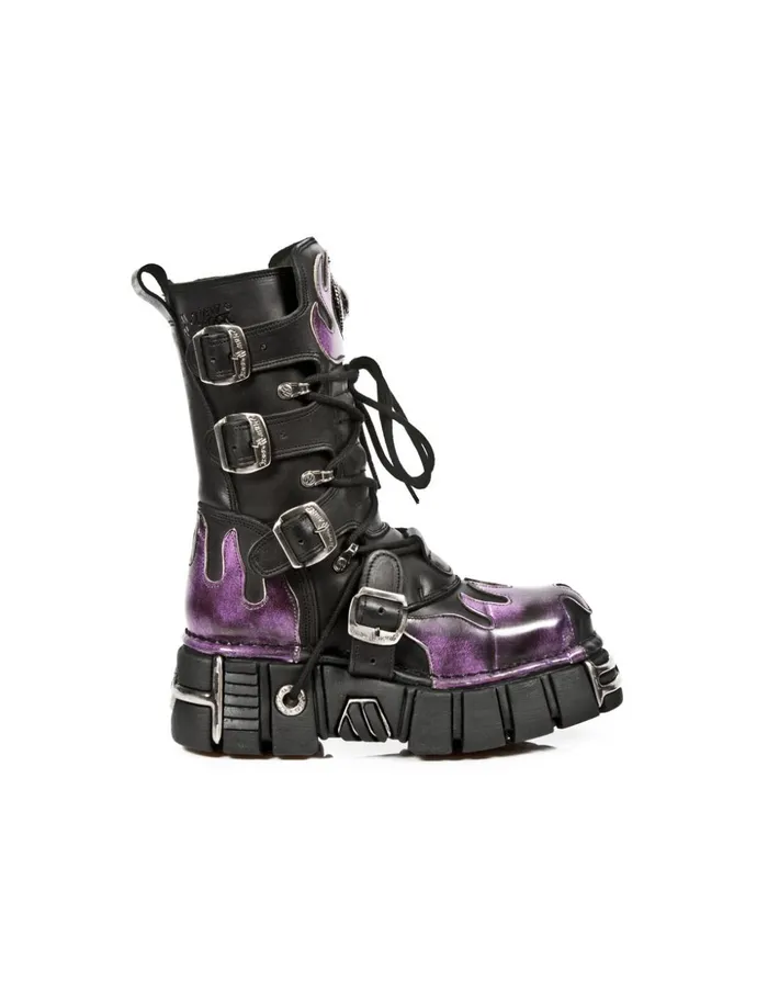 WomenMen Boot Metallic M591C1 New Rock Boots WomenMen Boot Metallic M591C1 New Rock Boots
