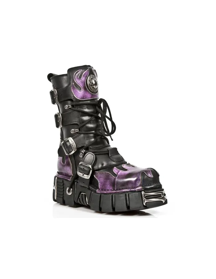 WomenMen Boot Metallic M591C1 New Rock Boots WomenMen Boot Metallic M591C1 New Rock Boots