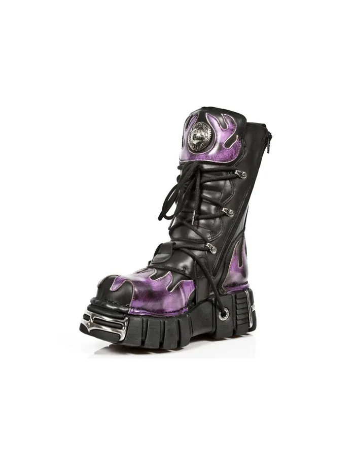 WomenMen Boot Metallic M591C1 New Rock Boots WomenMen Boot Metallic M591C1 New Rock Boots