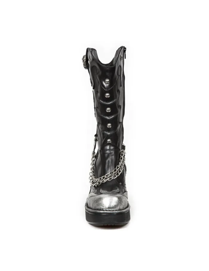WomenMen Boot Metallic M8304C3 New Rock Boots WomenMen Boot Metallic M8304C3 New Rock Boots