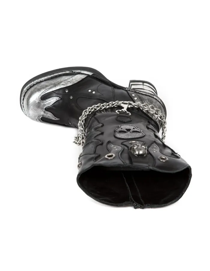 WomenMen Boot Metallic M8304C3 New Rock Boots WomenMen Boot Metallic M8304C3 New Rock Boots