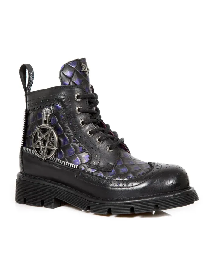 WomenMen Boot Metallic MMili122C1 New Rock Boots