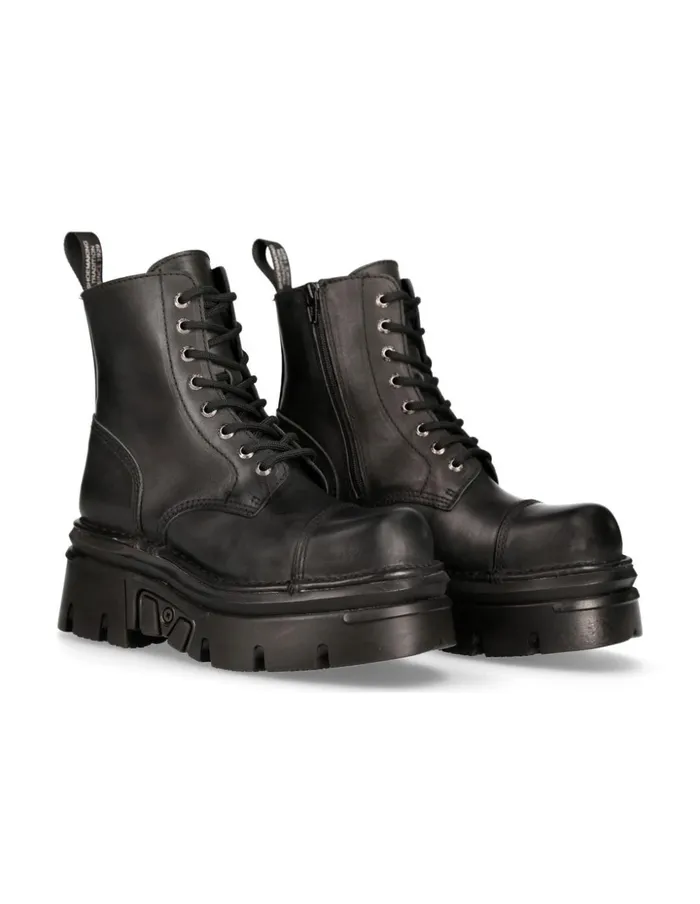 WomenMen Boot Metallic MNewmili083C22 New Rock Boots