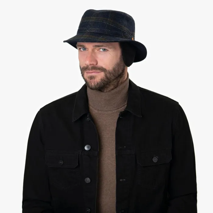 WomenMen Bucket Hats Mayser Stuart Blue Sympatex Hat With Ear Protection Dark Blue WomenMen Bucket Hats Mayser Stuart Blue Sympatex Hat With Ear Protection Dark Blue