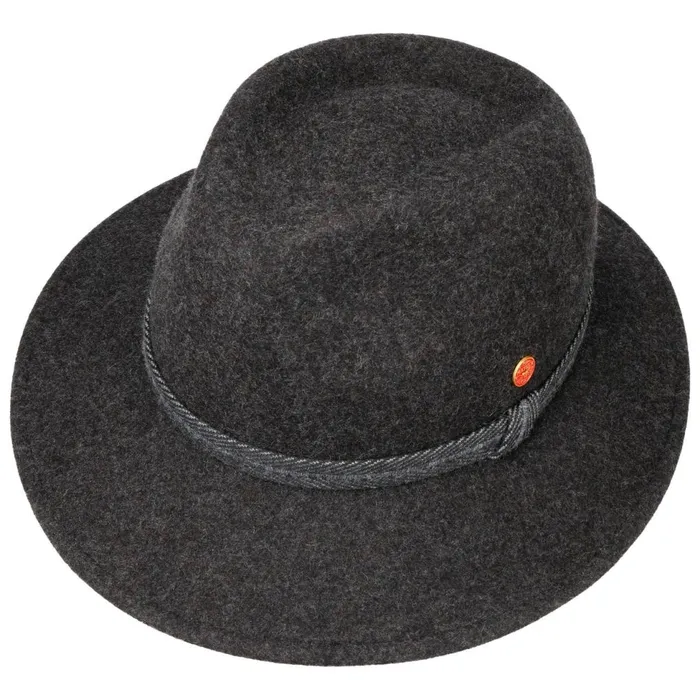 WomenMen Felt Hats Mayser Gedeon Plus Traveller Wool Hat Anthracitemottled WomenMen Felt Hats Mayser Gedeon Plus Traveller Wool Hat Anthracitemottled